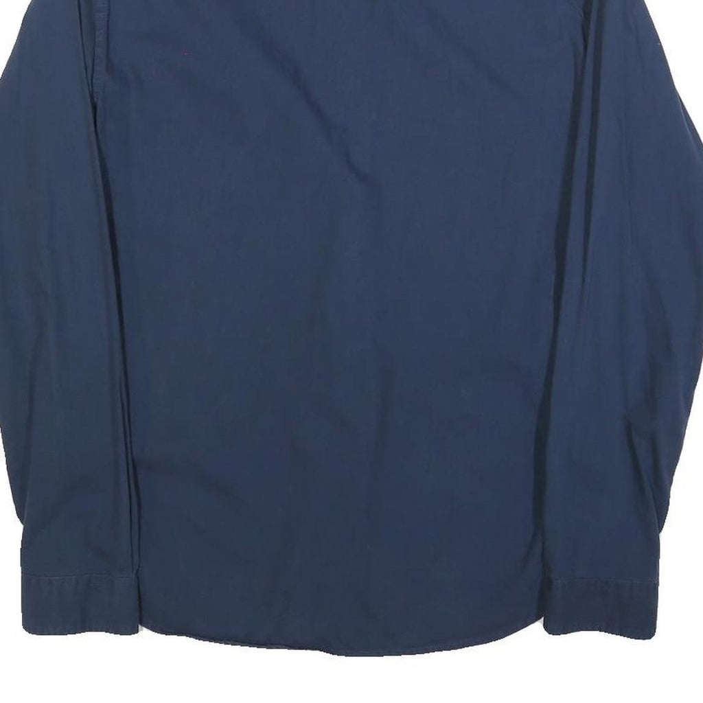 DIESEL Mens Blue Cotton Blend Grandad Collar Shirt M Classic Button Down