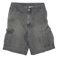 CARHARTT Mens Grey Cargo Cotton Blend Shorts S W28 Utility Durable Workwear