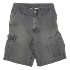CARHARTT Mens Grey Cargo Cotton Blend Shorts S W28 Utility Durable Workwear