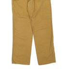 DICKIES Mens Cotton Blend Brown Regular Straight Trousers W32 L32 Workwear