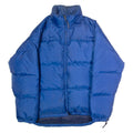 KAPPA Mens Puffer Jacket Blue Nylon 90s Hooded L