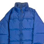 KAPPA Mens Puffer Jacket Blue Nylon 90s Hooded L