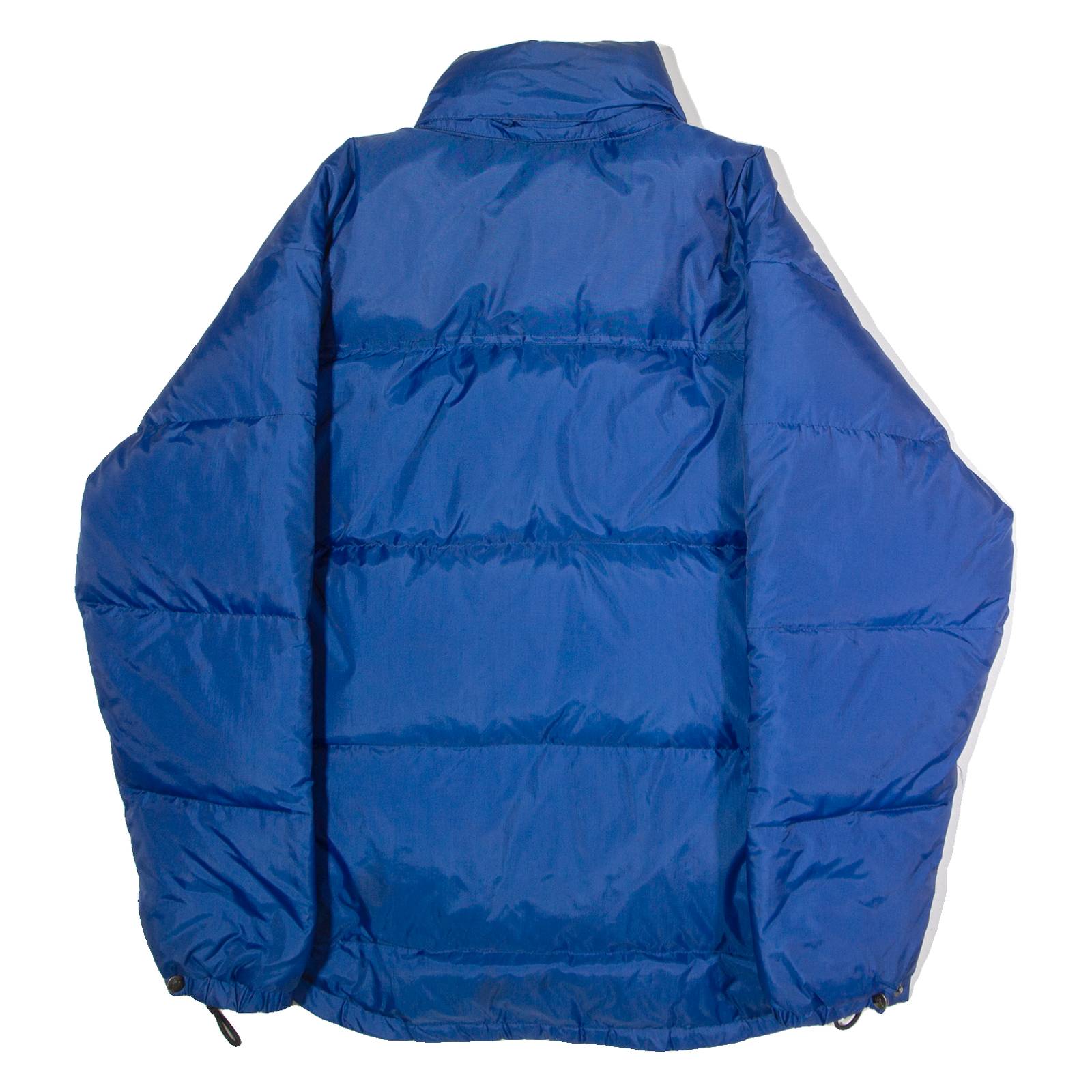 KAPPA Mens Puffer Jacket Blue Nylon 90s Hooded L