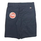 DICKIES Mens Navy Blue Casual Shorts M W32 Polyester Blend Comfortable Workwear