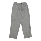 JH COLLECTIBLES Womens Wool Black White Regular Fit Straight Leg Trousers W26