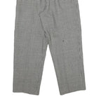 JH COLLECTIBLES Womens Wool Black White Regular Fit Straight Leg Trousers W26