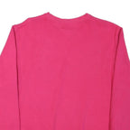 TOMMY HILFIGER Womens Pink Crew Neck Sweatshirt L Cotton Blend Casual Pullover
