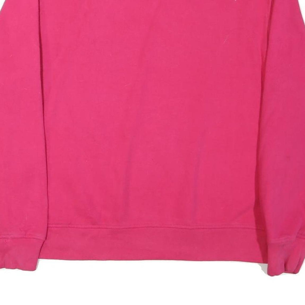 TOMMY HILFIGER Womens Pink Crew Neck Sweatshirt L Cotton Blend Casual Pullover
