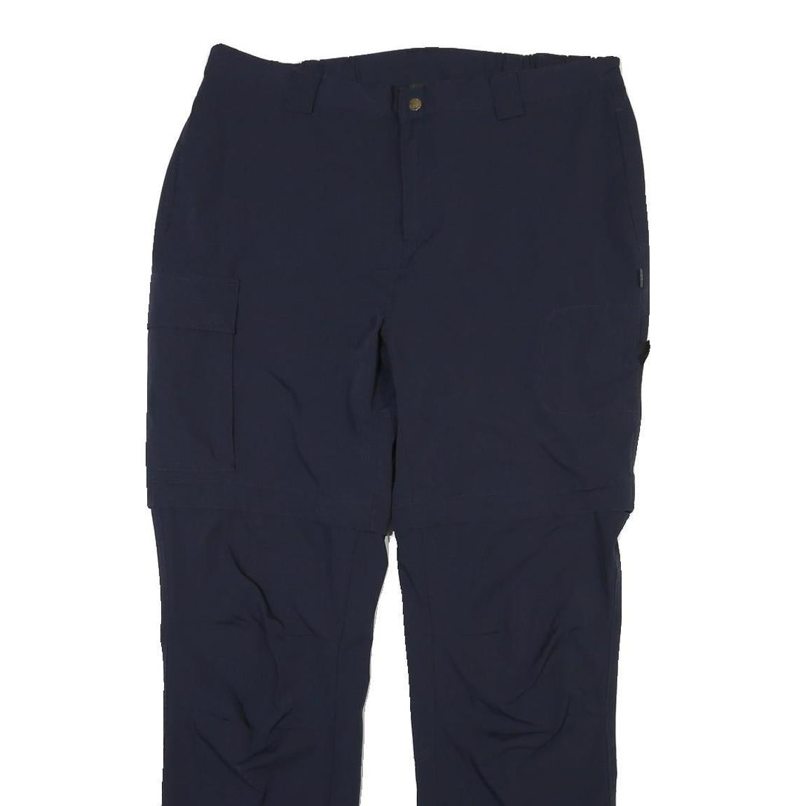 RUKKA Mens Polyester Blend Navy Regular Fit Straight Leg Trousers W38 L32