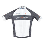 Cycling Mens Jersey White 1/2 Zip S