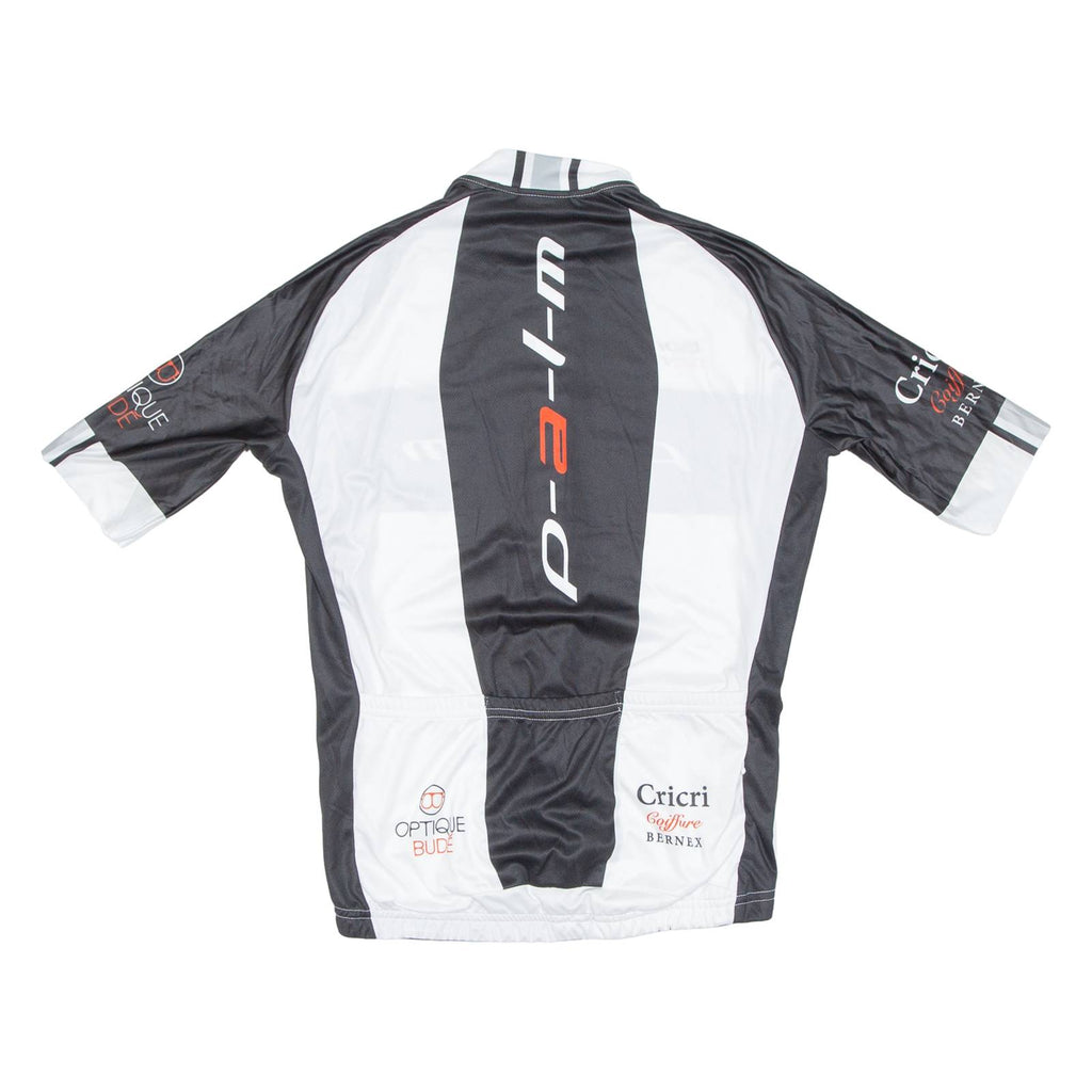 Cycling Mens Jersey White 1/2 Zip S