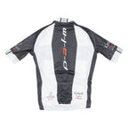 Cycling Mens Jersey White 1/2 Zip S