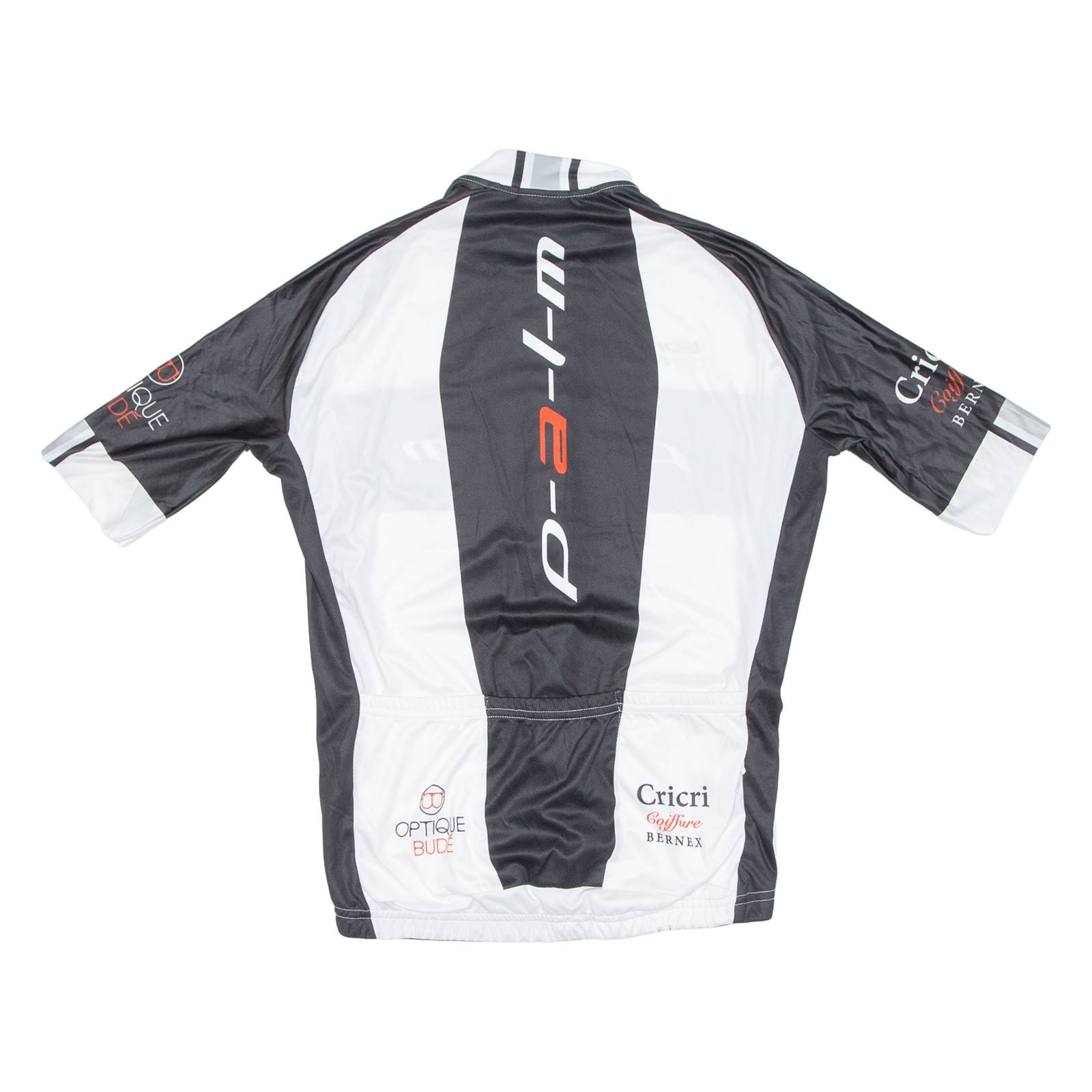 Cycling Mens Jersey White 1/2 Zip S