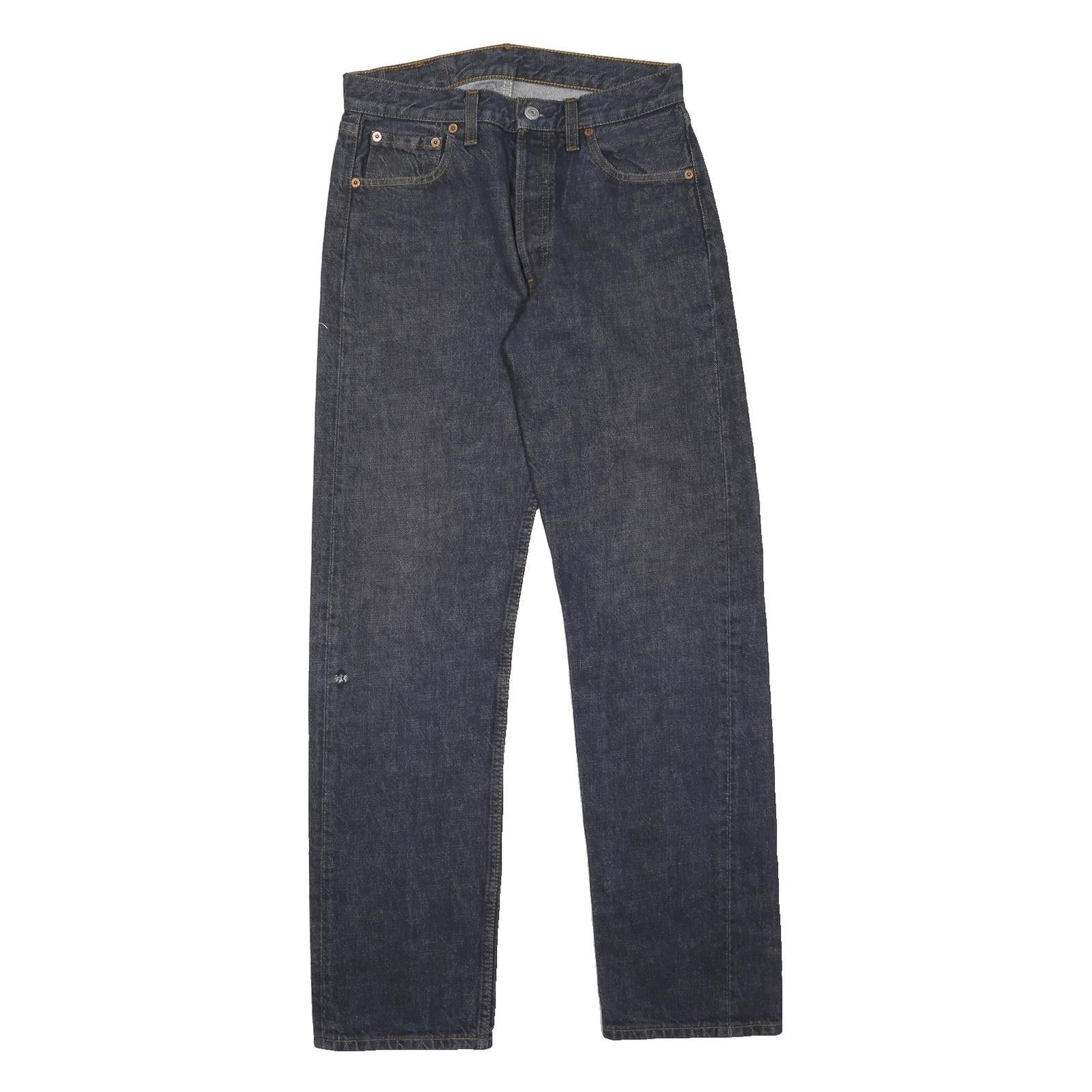 LEVI'S 501 Mens Jeans Blue Regular Straight Denim Medium W30 L31 Classic Fit