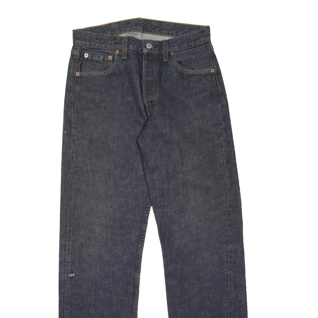 LEVI'S 501 Mens Jeans Blue Regular Straight Denim Medium W30 L31 Classic Fit