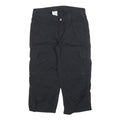 CARHARTT Womens Cotton Blend Black Regular Cargo Trousers W32 L20 Workwear