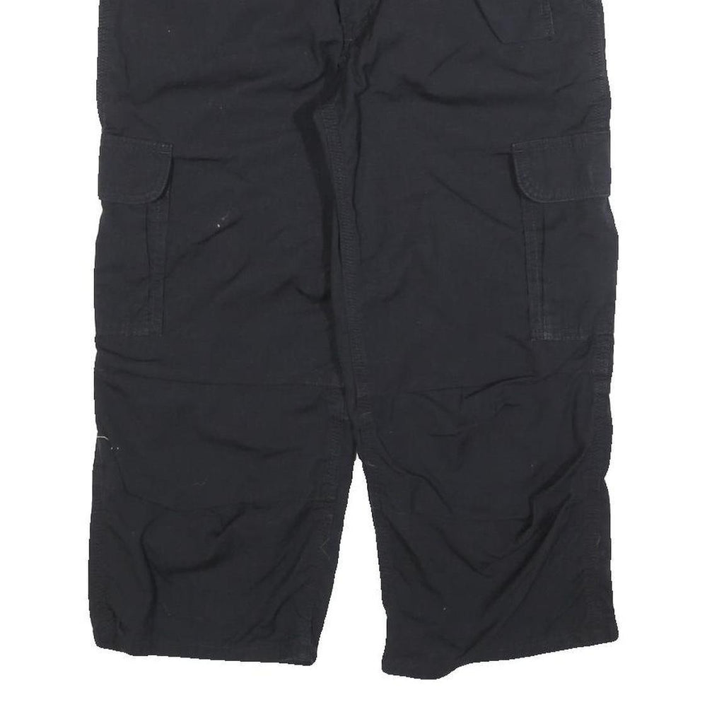 CARHARTT Womens Cotton Blend Black Regular Cargo Trousers W32 L20 Workwear