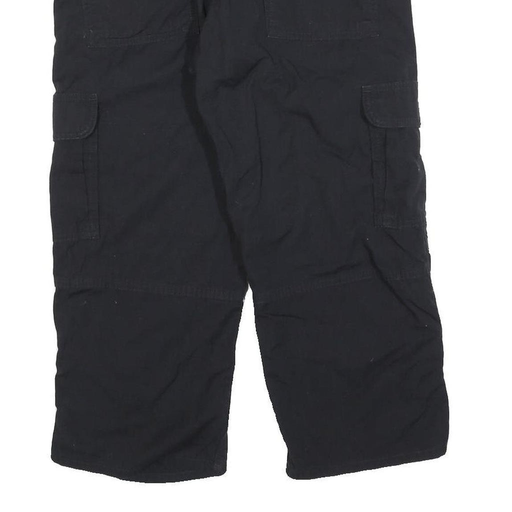 CARHARTT Womens Cotton Blend Black Regular Cargo Trousers W32 L20 Workwear