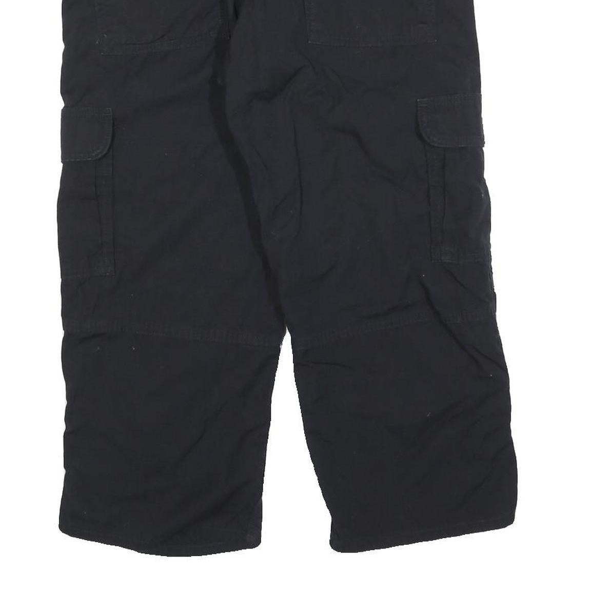 CARHARTT Womens Cotton Blend Black Regular Cargo Trousers W32 L20 Workwear