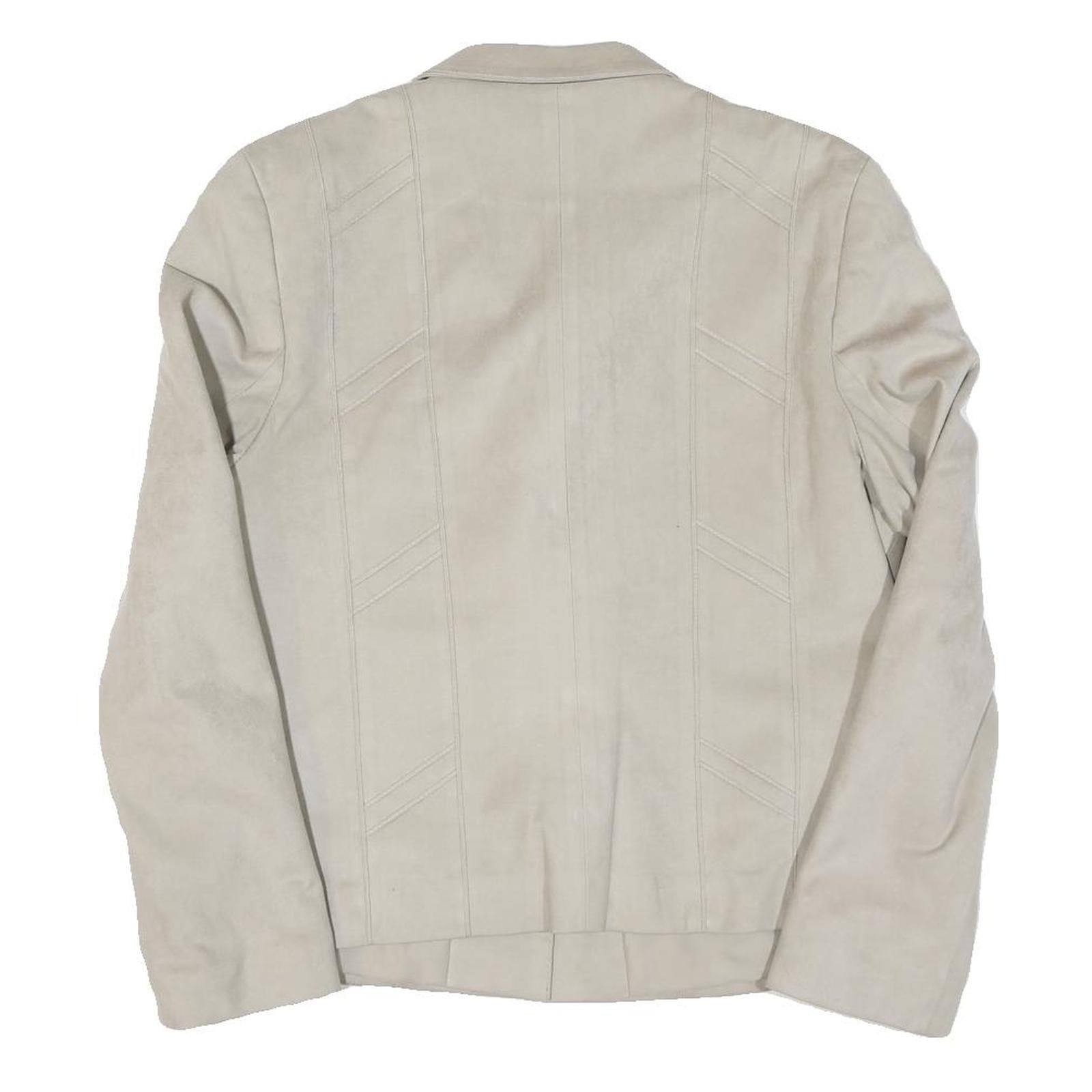 GLORE VALCANA Womens Cream Button Jacket M Polyester Blend Plain Stylish Comfort