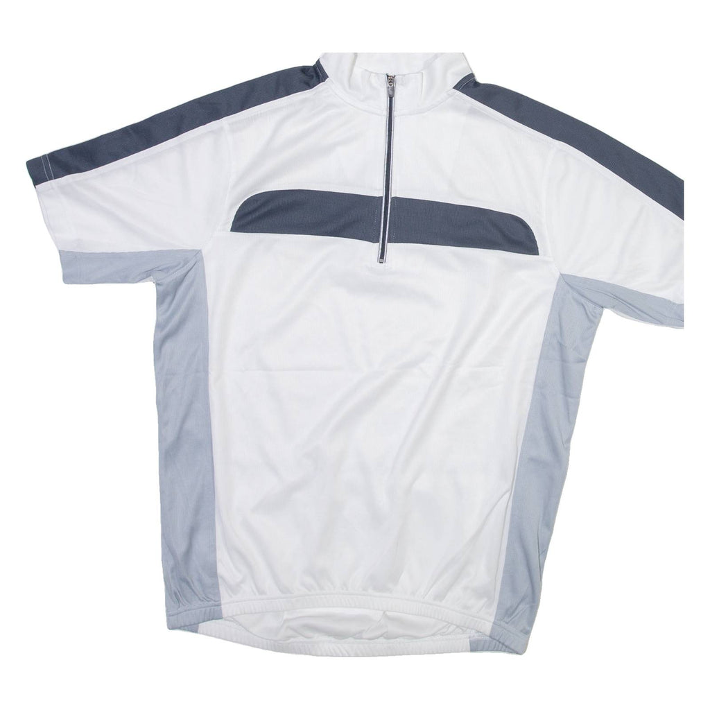 CMNE Mens Jersey White 1/4 Zip M