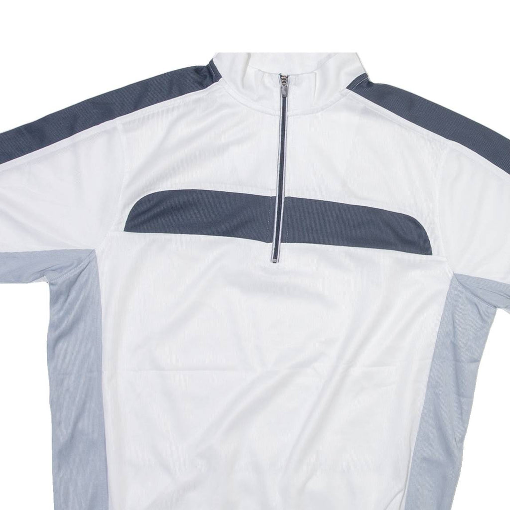 CMNE Mens Jersey White 1/4 Zip M