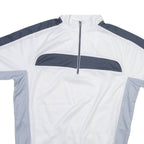 CMNE Mens Jersey White 1/4 Zip M
