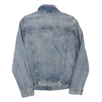 LEVI'S Mens Blue Denim Jacket S Cotton Blend Button Closure Classic Fit Casual