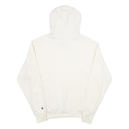 CHAMPION Mens White Pullover Hoodie M Cotton Blend Sweatshirt