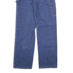 DICKIES Mens Blue Regular Fit Denim Jeans W28 L30 Workwear Utility Pocket Zip