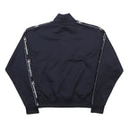 CHAMPION Womens Navy Blue Zip Track Jacket XS Polyester Logo Tape