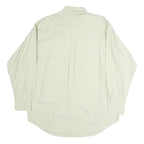 CHAPS Mens Cream Shirt L Button-Down Cotton Casual Long Sleeve Pocket
