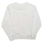 GUESS Mens White & Red Logo Crew Neck S Sweatshirt Casual Cotton Blend