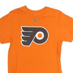 REEBOK Mens Orange NHL Hockey Shirt M Short Sleeve Crew Neck Simmonds 17
