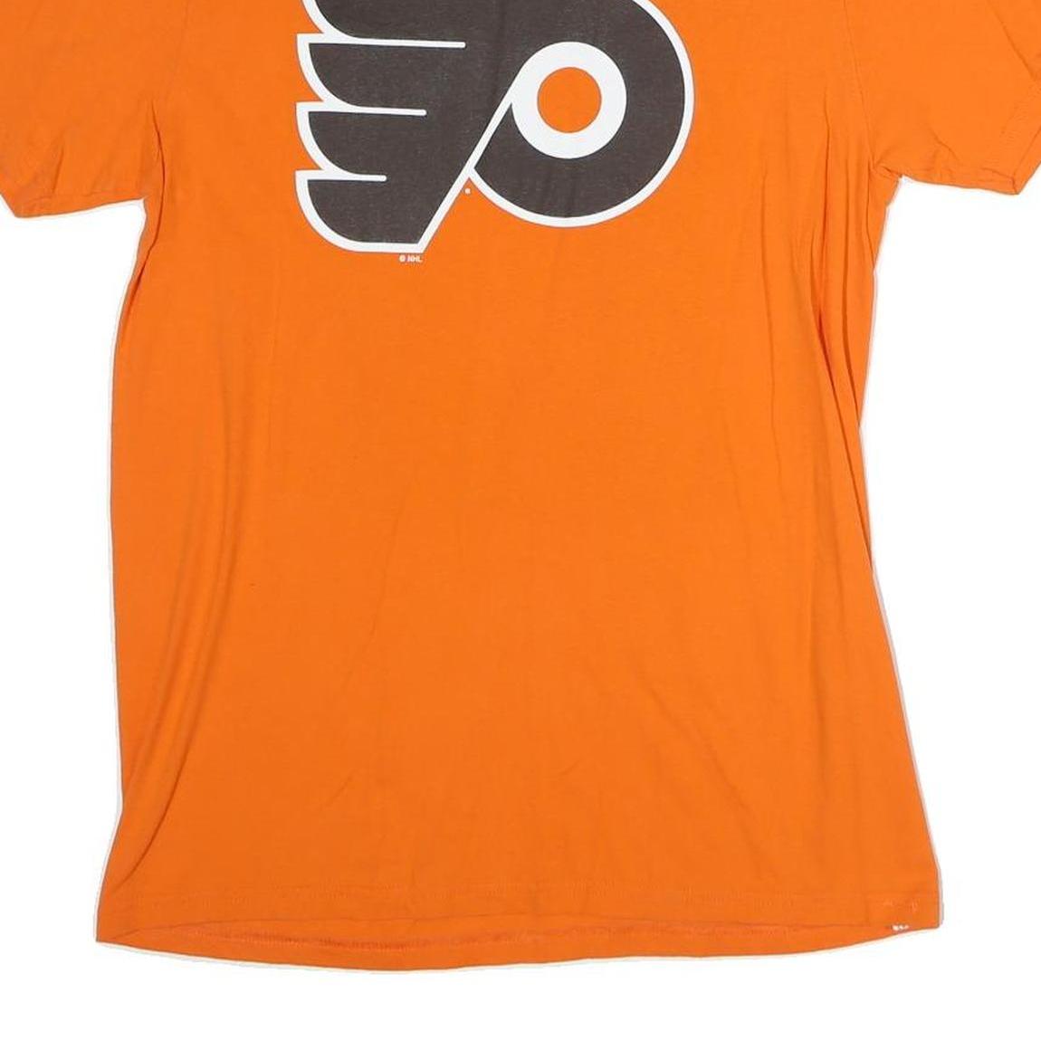 REEBOK Mens Orange NHL Hockey Shirt M Short Sleeve Crew Neck Simmonds 17