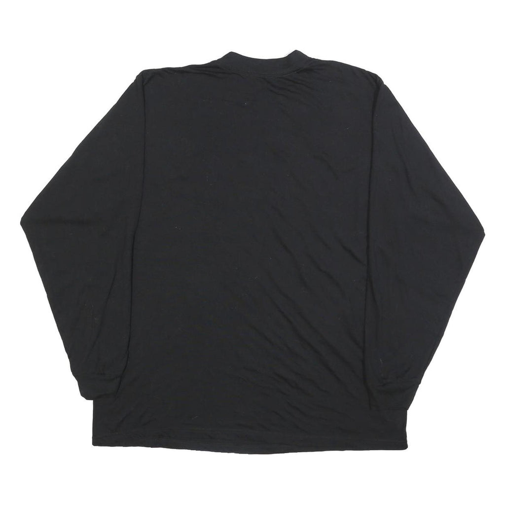 Mens Black & Yellow Modern L Long Sleeve Crew Neck ARMY Print Top