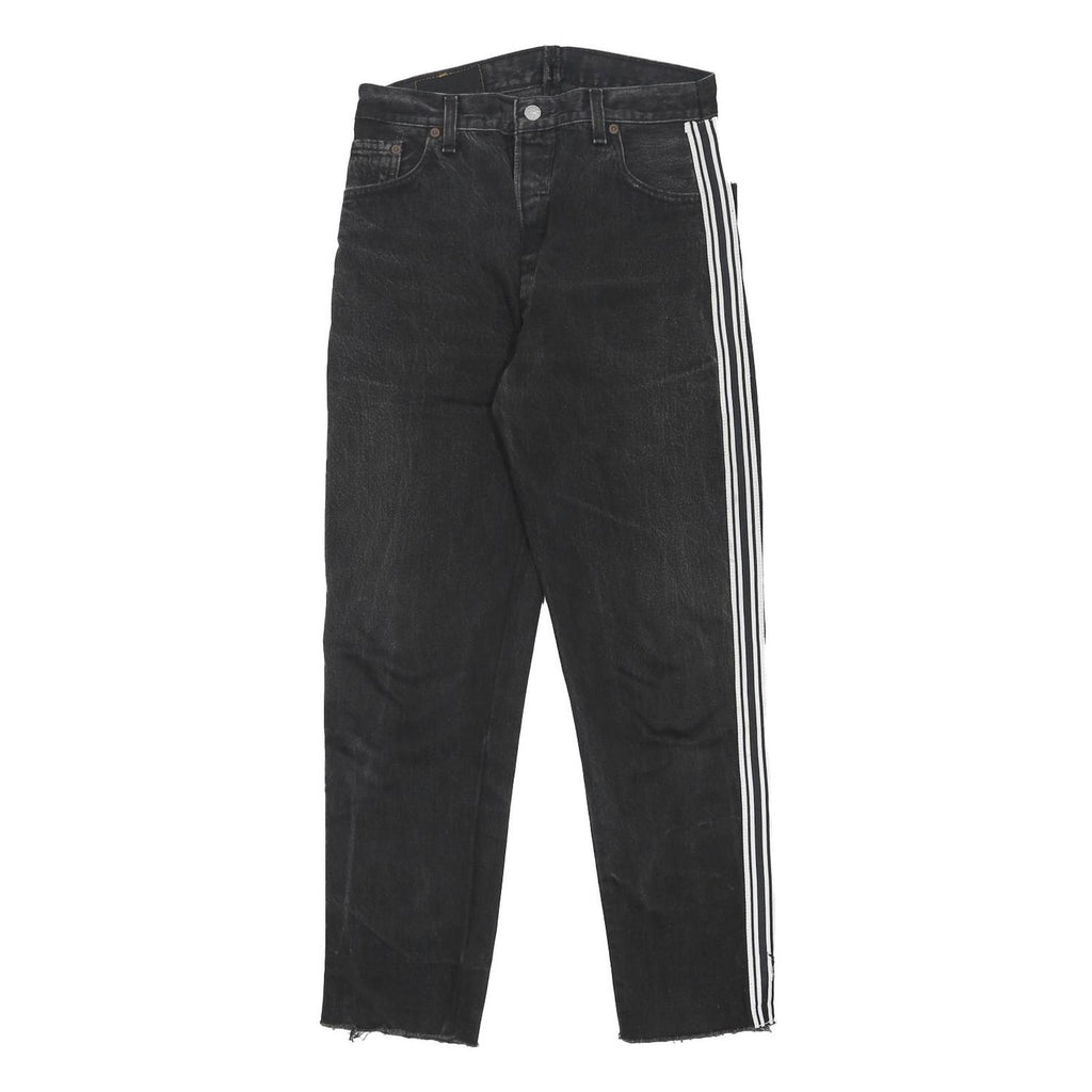 LEVI'S Womens Black & White Regular Fit Straight Leg Denim Cotton Medium W28 L28