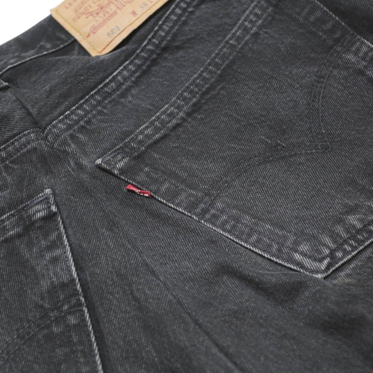 LEVI'S Womens Black & White Regular Fit Straight Leg Denim Cotton Medium W28 L28