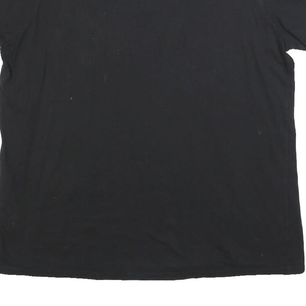 LEVI'S Womens Black Classic T-Shirt 2XL Short Sleeve Crew Neck Cotton Blend