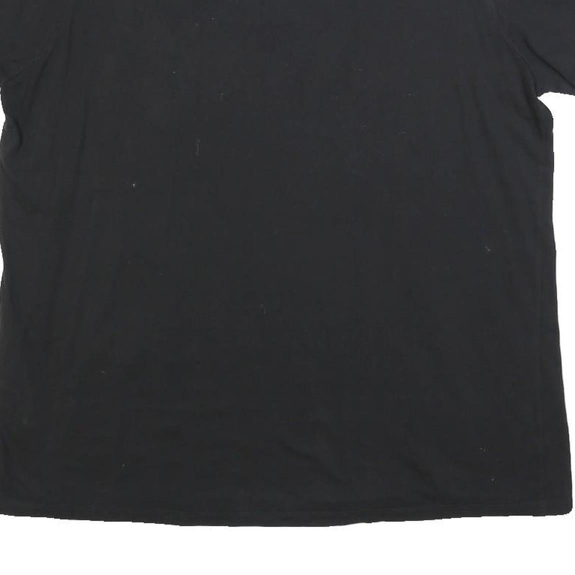 LEVI'S Womens Black Classic T-Shirt 2XL Short Sleeve Crew Neck Cotton Blend