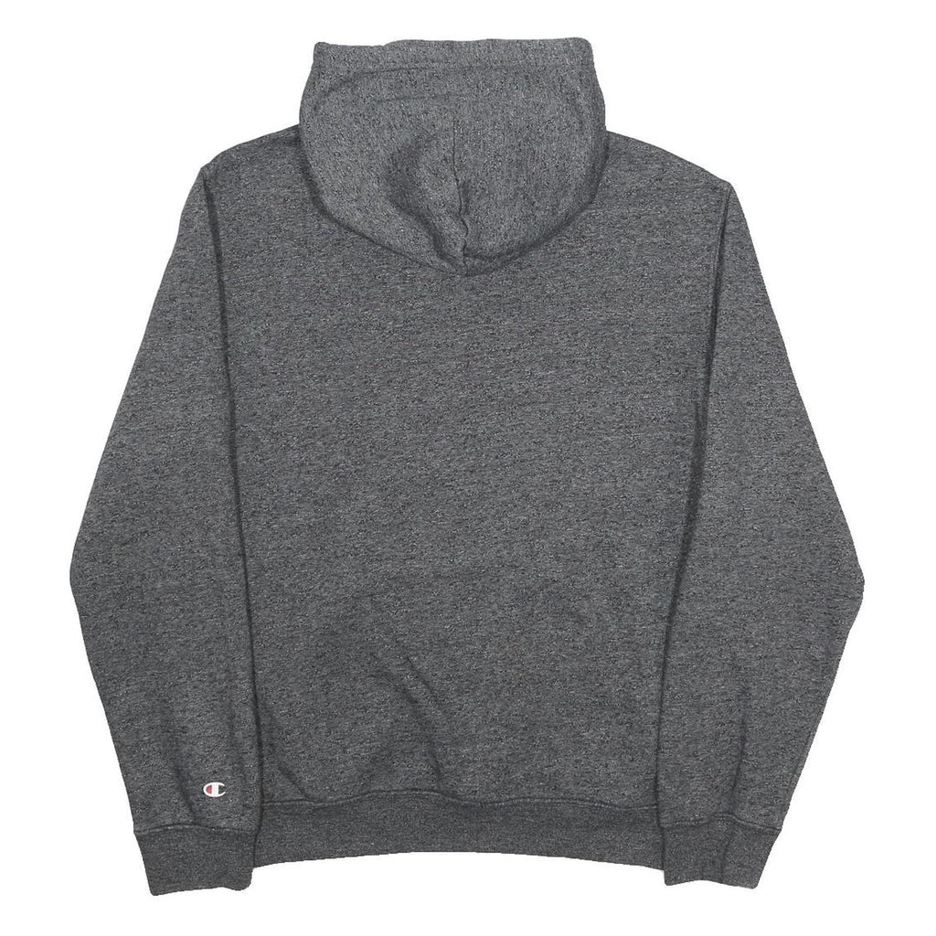 CHAMPION Mens Grey Pullover Hoodie M Cotton Blend Sportswear Sweatshirt