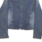 DKNY Womens Blue Denim Jacket XL Cotton Blend Button Denim Classic Casual