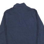 CALVIN KLEIN Mens Blue 1/4 Zip L Cotton Blend Sweatshirt Pullover