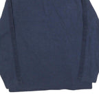 CALVIN KLEIN Mens Blue 1/4 Zip L Cotton Blend Sweatshirt Pullover