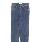 LEVI'S Womens Slim Blue Denim Slim Jeans W26 L28 Stylish Classic Zip