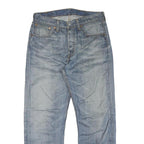 LEVI'S 501 Mens Jeans Blue Regular Straight Denim Light W32 L26 Classic Fit