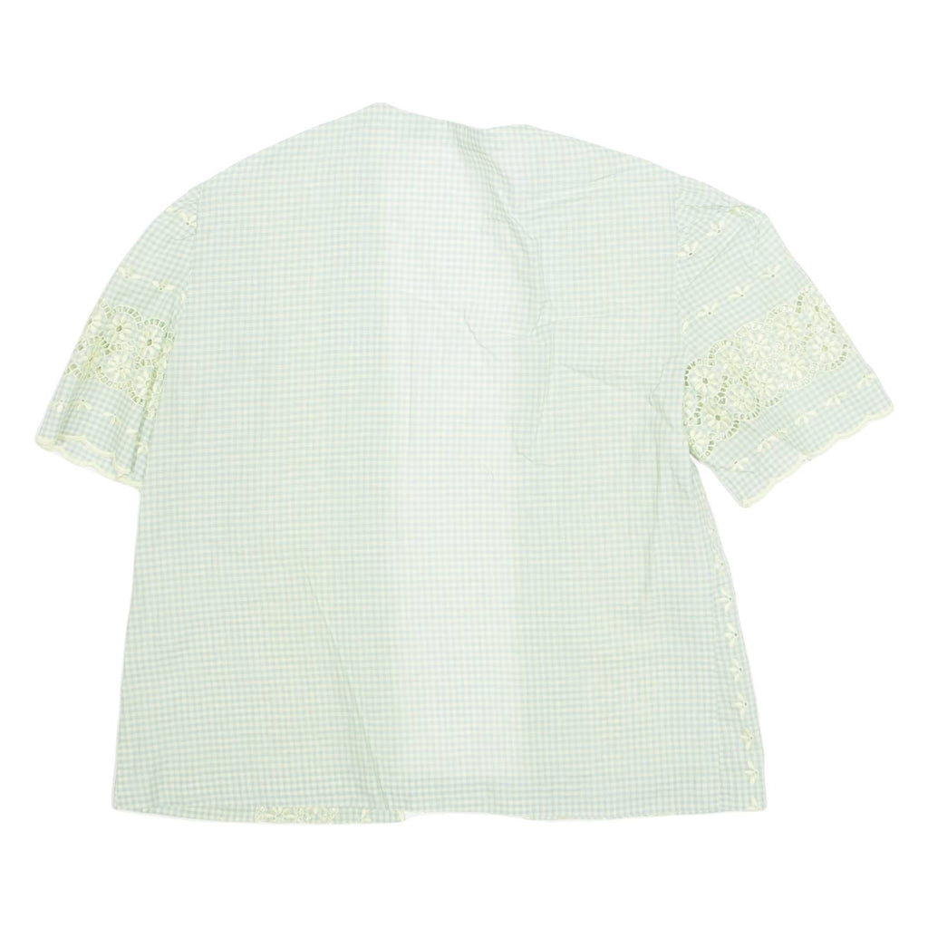 Womens Printed Blouse Green Floral M