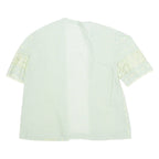 Womens Printed Blouse Green Floral M