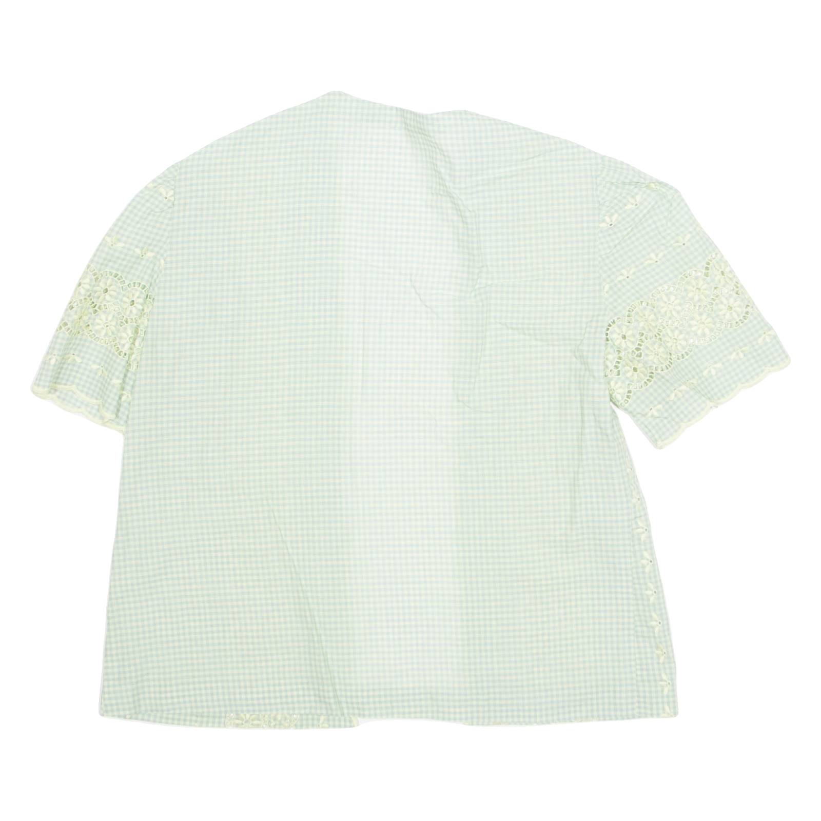 Womens Printed Blouse Green Floral M