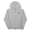 FILA Mens Grey Zip Up Hoodie S Cotton Blend Casual Sportswear Sweatshirt